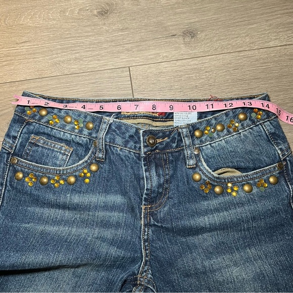 Mudd Y2K Jeans Flared Bedazzled Youth Junior Women’s Size 3 - Picture 8 of 10